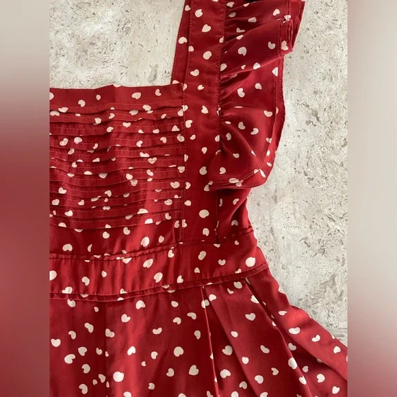 SNIDEL Japanese Brand Heart Print Romper - Picture 4 of 7